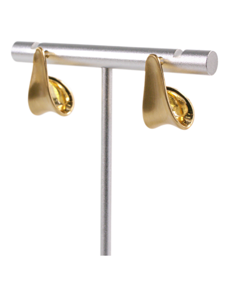 Kolczyki ZŁOTY ZAWIJAS  KROPLE LOLITA AKCESORIA srebrny sztyft 925