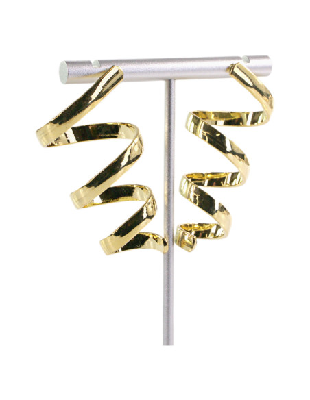 Kolczyki ZŁOTE DŁUGIE ŚWIDERKI LOLITA AKCESORIA srebrny sztyft 925