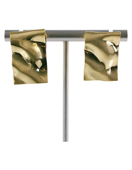 Kolczyki ZŁOTE BLASZKI LOLITA AKCESORIA srebrny sztyft 925