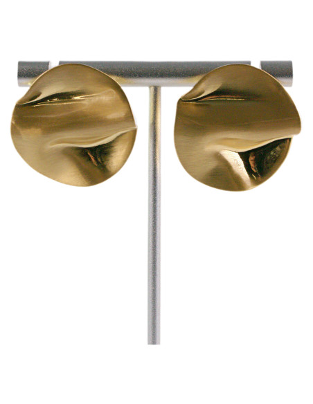 Kolczyki ZŁOTE BLASZKI KOŁA LOLITA AKCESORIA srebrny sztyft 925