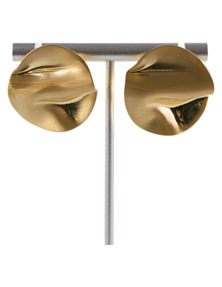 Kolczyki ZŁOTE BLASZKI KOŁA LOLITA AKCESORIA srebrny sztyft 925