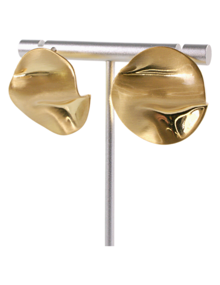 Kolczyki ZŁOTE BLASZKI KOŁA LOLITA AKCESORIA srebrny sztyft 925