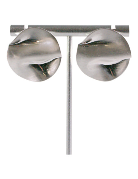 Kolczyki SREBRNE  BLASZKI KOŁA LOLITA AKCESORIA srebrny sztyft 925