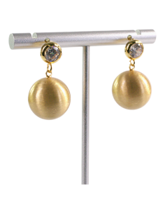 Kolczyki ZŁOTE MATOWE KULKI LOLITA AKCESORIA srebrny... 2