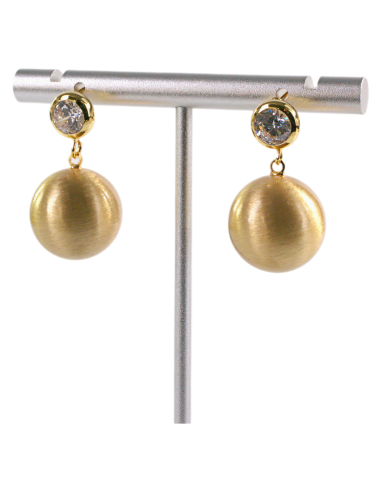 Kolczyki ZŁOTE MATOWE KULKI LOLITA AKCESORIA...