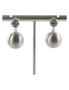 Kolczyki SREBRNE MATOWE KULKI LOLITA AKCESORIA srebrny...