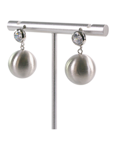 Kolczyki SREBRNE MATOWE KULKI LOLITA AKCESORIA srebrny... 2