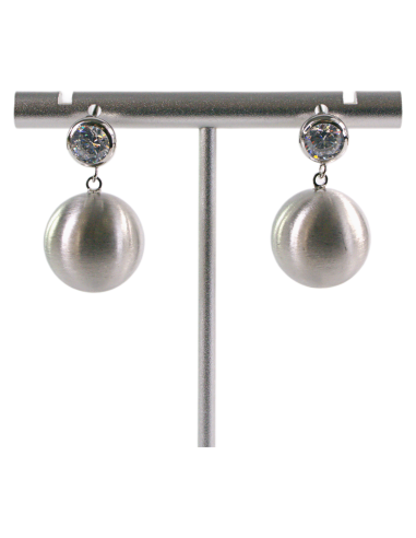 Kolczyki SREBRNE MATOWE KULKI LOLITA AKCESORIA...