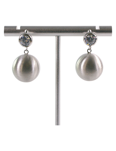 Kolczyki SREBRNE MATOWE KULKI LOLITA AKCESORIA...