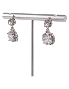 Kolczyki SREBRNE CRYSTAL "CUBE" LOLITA AKCESORIA srebrny... 2