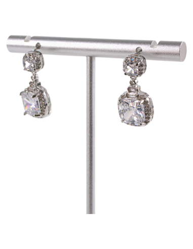 Kolczyki SREBRNE CRYSTAL "CUBE" LOLITA...