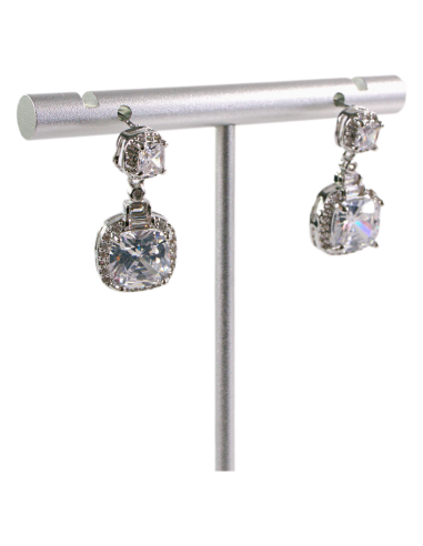 Kolczyki SREBRNE CRYSTAL "CUBE" LOLITA...