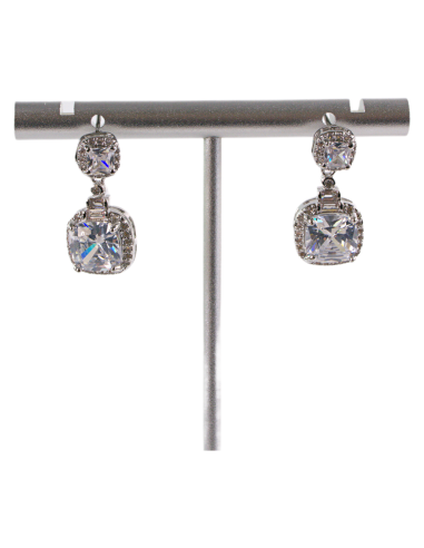 Kolczyki SREBRNE CRYSTAL "CUBE" LOLITA...