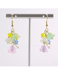 Kolczyki KOLOROWE DZWONECZNIKI LOLITA AKCESORIA srebrny...