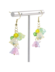 Kolczyki KOLOROWE DZWONECZNIKI LOLITA AKCESORIA srebrny... 2
