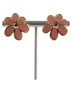 Kolczyki RÓŻOWE KWIATKI  STAL CHIRURGICZNA  LOLITA AKCESORIA