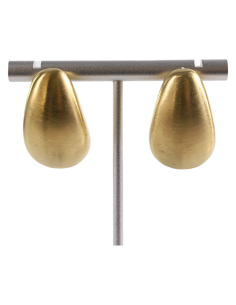 Kolczyki ZŁOTE DUŻE ŁEZKI KROPLE  STAL CHIRURGICZNA...