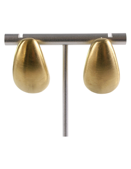 Kolczyki ZŁOTE DUŻE ŁEZKI KROPLE  STAL CHIRURGICZNA  LOLITA AKCESORIA