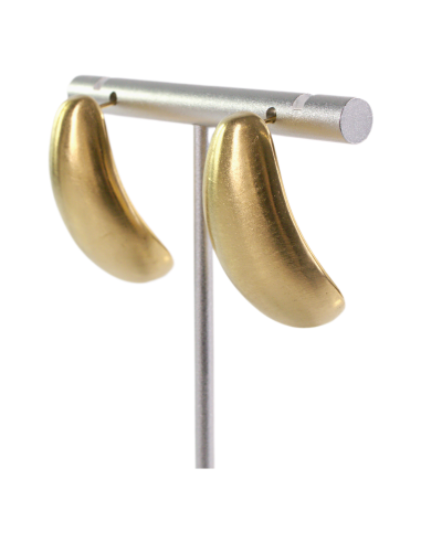 Kolczyki ZŁOTE DUŻE ŁEZKI KROPLE  STAL...