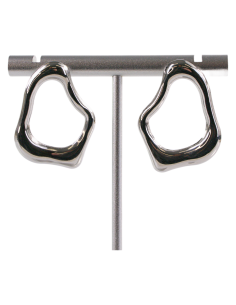 Kolczyki SREBRNE ASYMETRYCZNE CHMURKI  STAL CHIRURGICZNA... 2