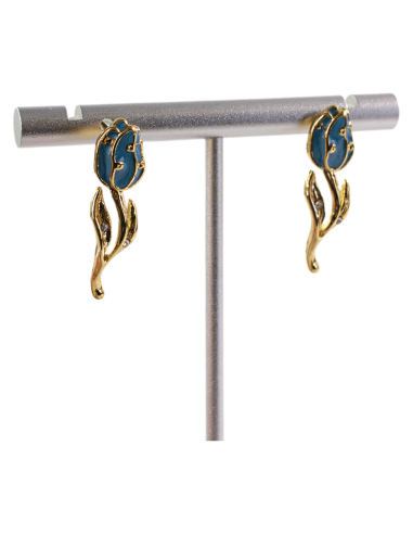 Kolczyki RÓŻA  RÓŻYCZKA STAL CHIRURGICZNA...