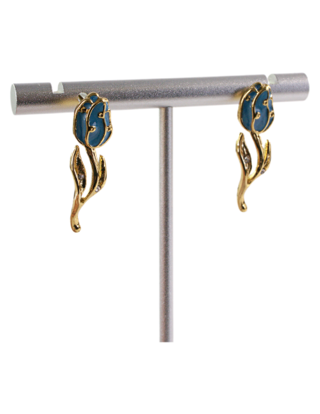 Kolczyki RÓŻA  RÓŻYCZKA STAL CHIRURGICZNA  LOLITA AKCESORIA