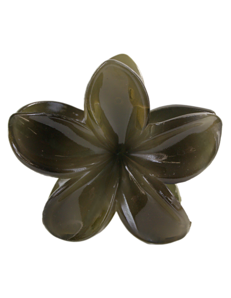 Klamra do Włosów HAWAJSKI KWIAT KWIATEK ECARLA Lolita Akcesoria KHAKI 8 cm