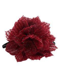 Klamra do Włosów WIECZOROWA BORDOWY KWIAT KWIATEK Lolita... 2