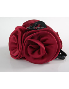 Klamra do Włosów WIECZOROWA CZARNA DWA KWIATY KWIAT... 2