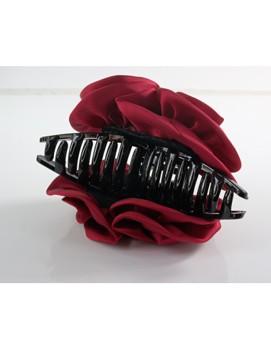 Klamra do Włosów WIECZOROWA CZARNA DWA KWIATY...