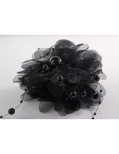 Klamra do Włosów WIECZOROWA CZARNY KWIAT KWIATEK  Lolita... 2