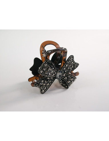 Klamra do Włosów WIECZOROWA Z KOKARDĄ CYRKONIE...