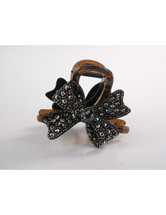 Klamra do Włosów WIECZOROWA Z KOKARDĄ CYRKONIE   Lolita... 2