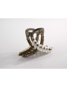 Klamra do Włosów WIECZOROWA Z KŁOSEM CYRKONIE   Lolita... 2