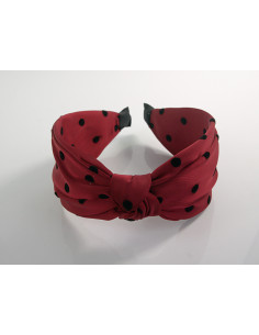 OPASKA do Włosów BORDOWA  KROPKI WĘZEŁ / SUPEŁ SATYNA...
