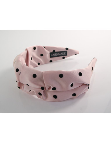 OPASKA do Włosów BLADY RÓŻ RÓŻOWA KROPKI...