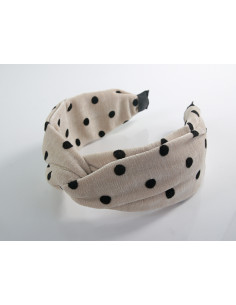 OPASKA do Włosów JASNT BEŻ/ ECRU KROPKI KROPECZKI SUPEŁ... 2