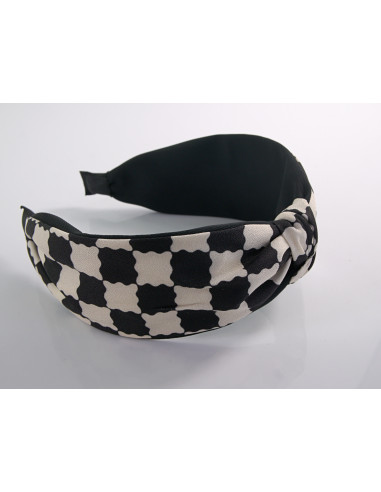 OPASKA do Włosów CZARNY PEPITKA WĘZEŁ / SUPEŁ...