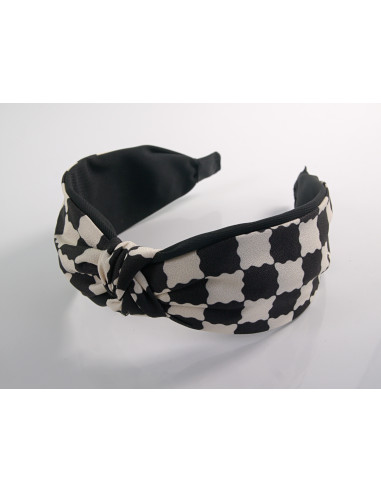 OPASKA do Włosów CZARNY PEPITKA WĘZEŁ / SUPEŁ...