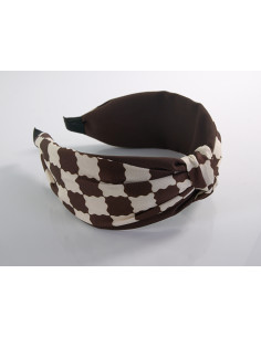 OPASKA do Włosów BRĄZOWY PEPITKA WĘZEŁ / SUPEŁ SATYNA... 2