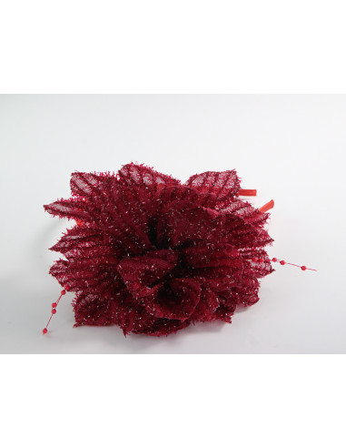 OPASKA do Włosów Z KWIATEM FASCYNATOR KWIAT...