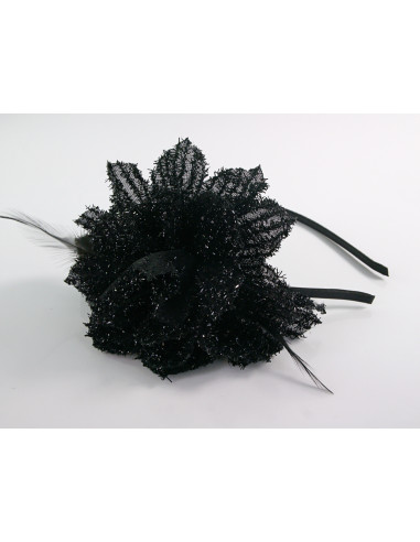 OPASKA do Włosów Z KWIATEM FASCYNATOR KWIAT...