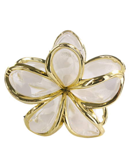 Klamra do Włosów HAWAJSKI KWIAT KWIATEK ECARLA Lolita Akcesoria 8 cm