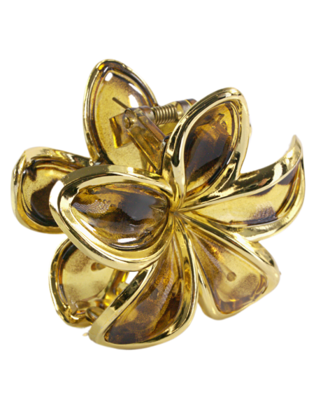 Klamra do Włosów HAWAJSKI KWIAT KWIATEK ECARLA Lolita Akcesoria 8 cm