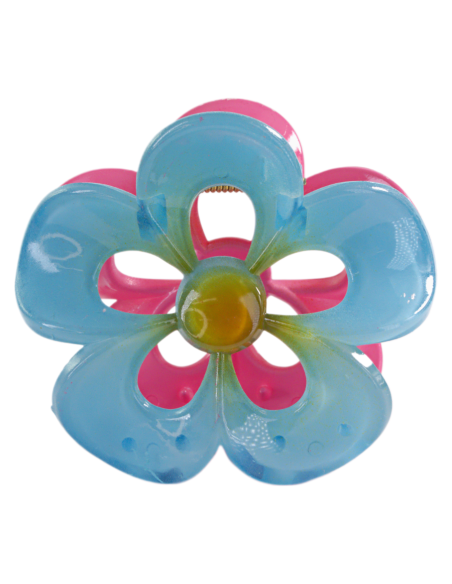 Klamra do Włosów KWIATEK DUŻY DWUKOLOROWY  KWIAT Lolita Akcesoria 8 cm