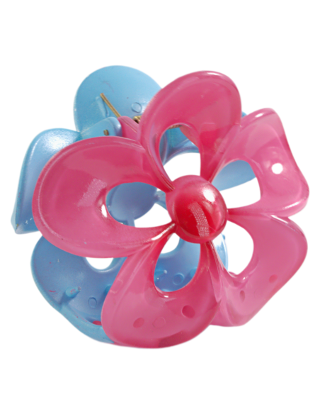 Klamra do Włosów KWIATEK DUŻY DWUKOLOROWY  KWIAT Lolita Akcesoria 8 cm