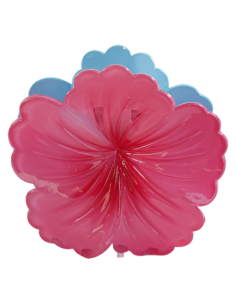 Klamra do Włosów KWIATEK DWUKOLOROWY HIBISKUS   KWIAT...