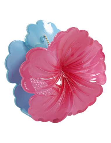 Klamra do Włosów KWIATEK DWUKOLOROWY HIBISKUS...