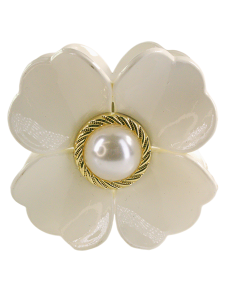Klamra do Włosów KWIATEK Z PERŁĄ  KWIAT Lolita Akcesoria 6 cm