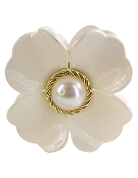 Klamra do Włosów KWIATEK Z PERŁĄ  KWIAT Lolita Akcesoria 6 cm